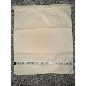 Tory Burch Beige Black Drawstring Storage Dust Bag One Size​